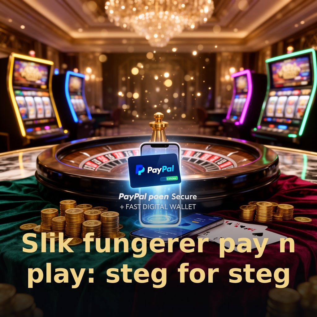 Slik fungerer pay n play: steg for steg